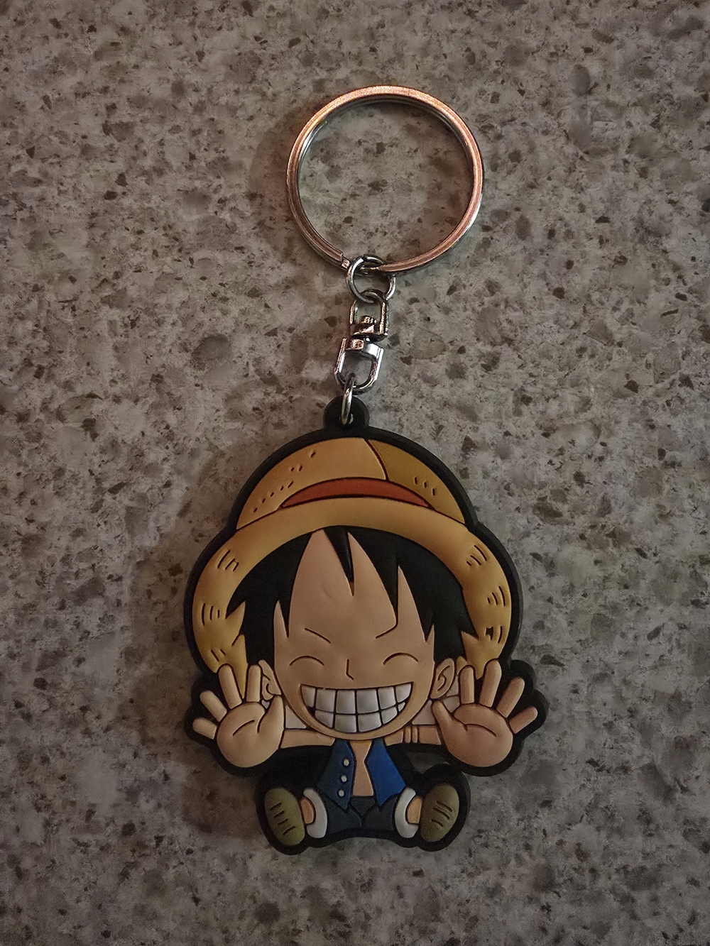 . Luffy Rubber Keychain
